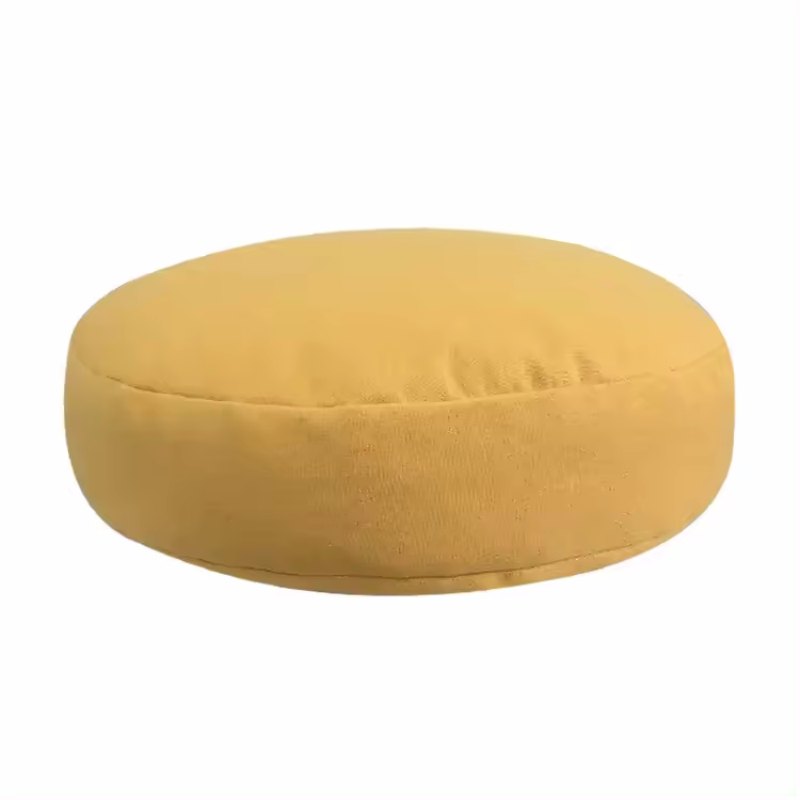 Linen Ottoman Cover Pouf Footstool