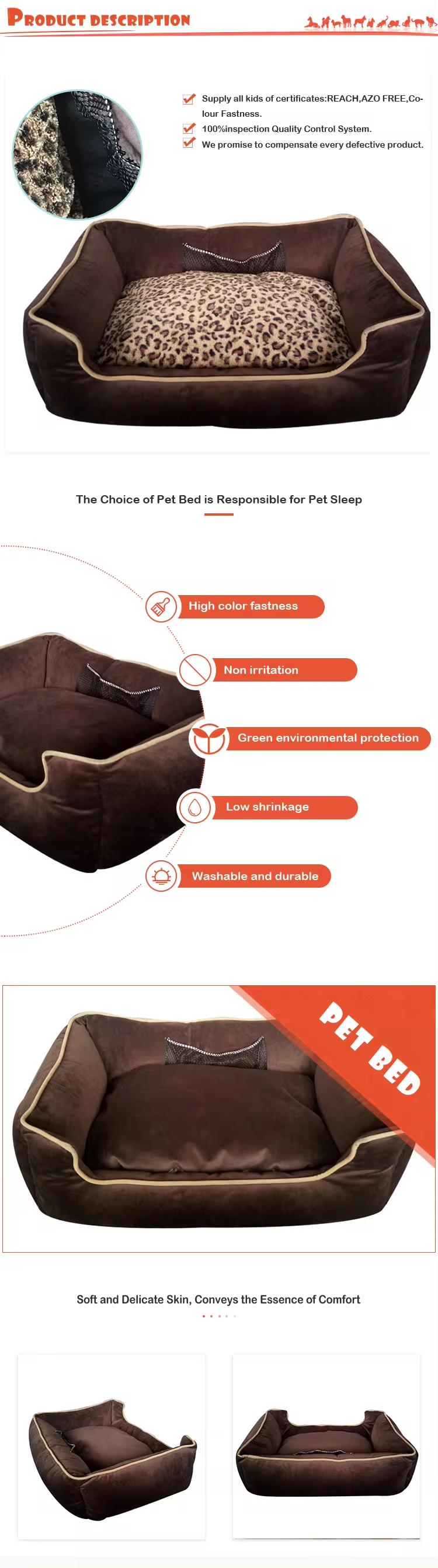 Description of Oxford Fabric Dog Bed