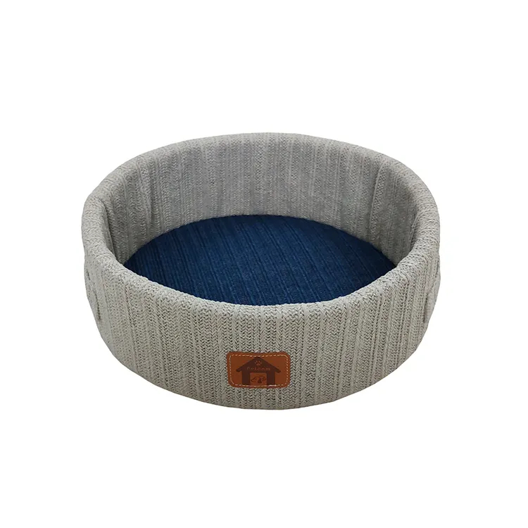 Portable Cute Round Pet Bed