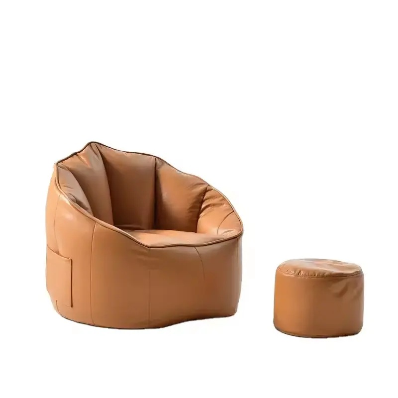 Faux Leather Bean Bag Chair